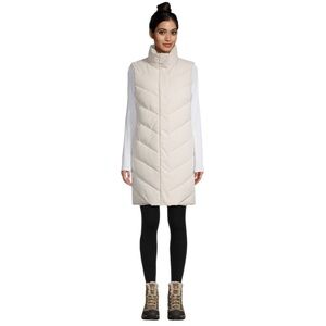 Beige Women's Puffer Vest